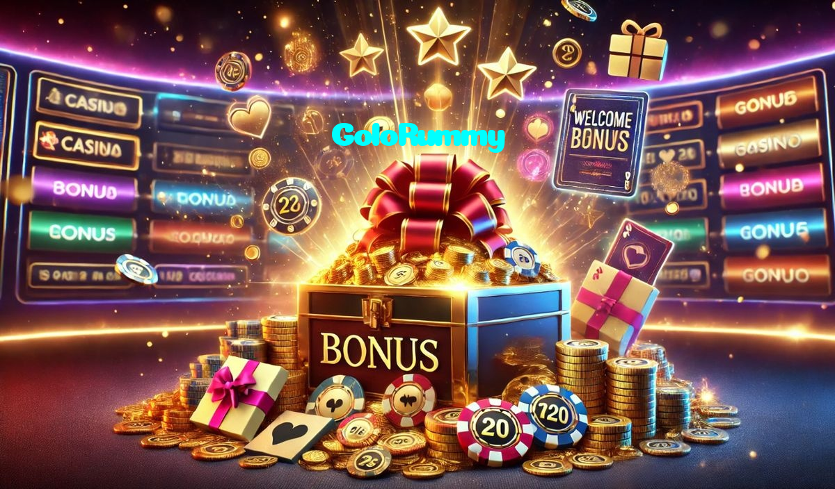 GoloRummy خوش آمدید بونس +600% پیشکش موبائل ایپ کے پروموشن سیکشن میں دکھائی دیتی ہے۔